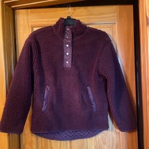 NWOT Athleta Cozy Sherpa size small spiced Cabernet